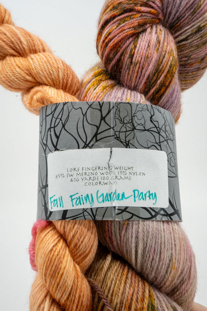 DESTASH ITEM | Dragon Hoard Yarn | Fall Fairy Garden Party Sock Set