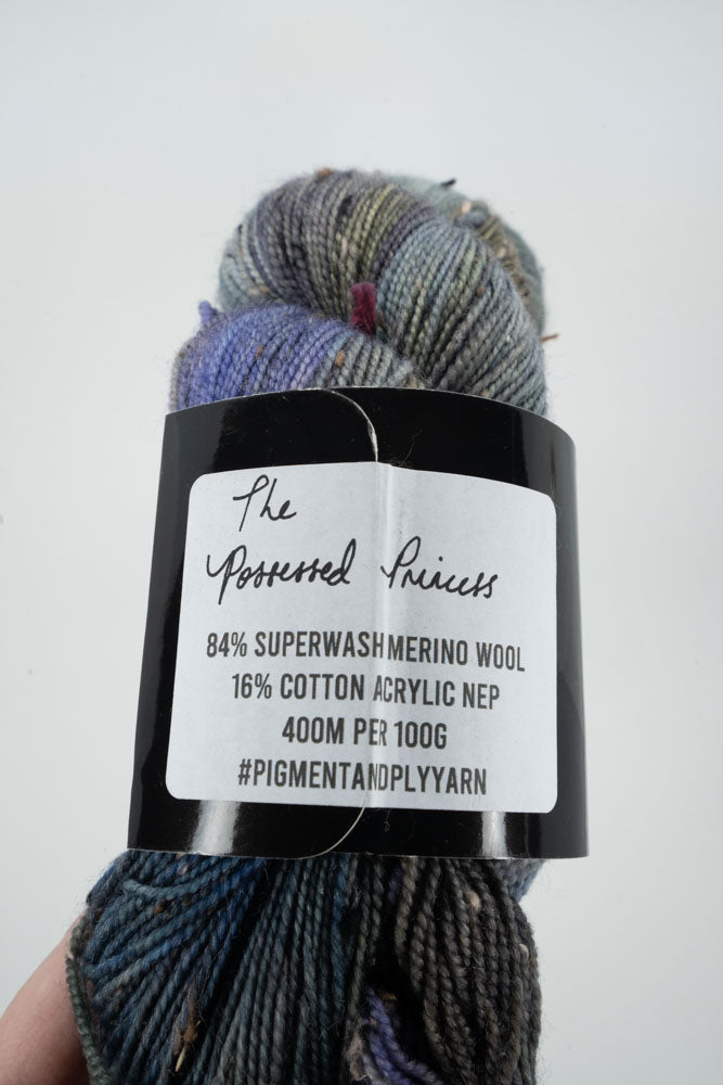 DESTASH ITEM | Pigment & Ply | Fingering Tweed | The Possessed Princess