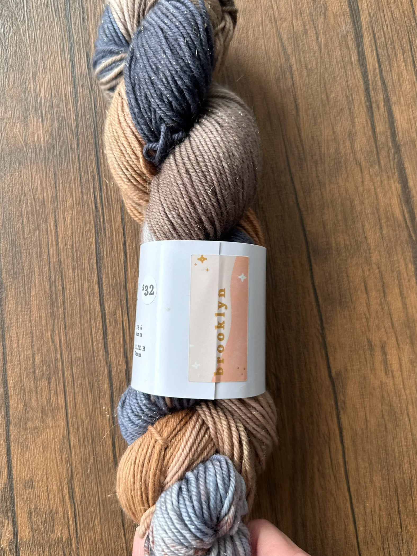 DESTASH ITEM | Sewrella Yarn | Bronze Stellina DK | Brooklyn