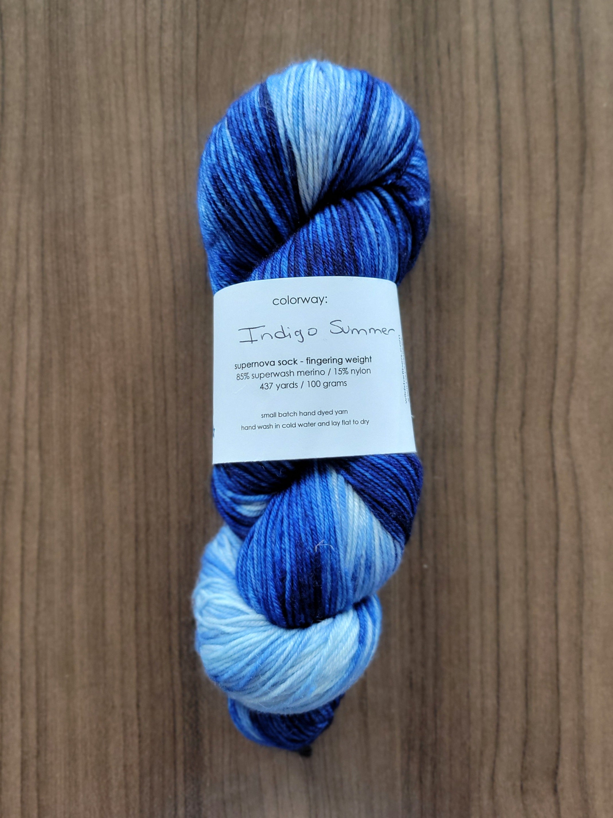 DESTASH ITEM | Wildstar Fibers | Fingering | Indigo Summer