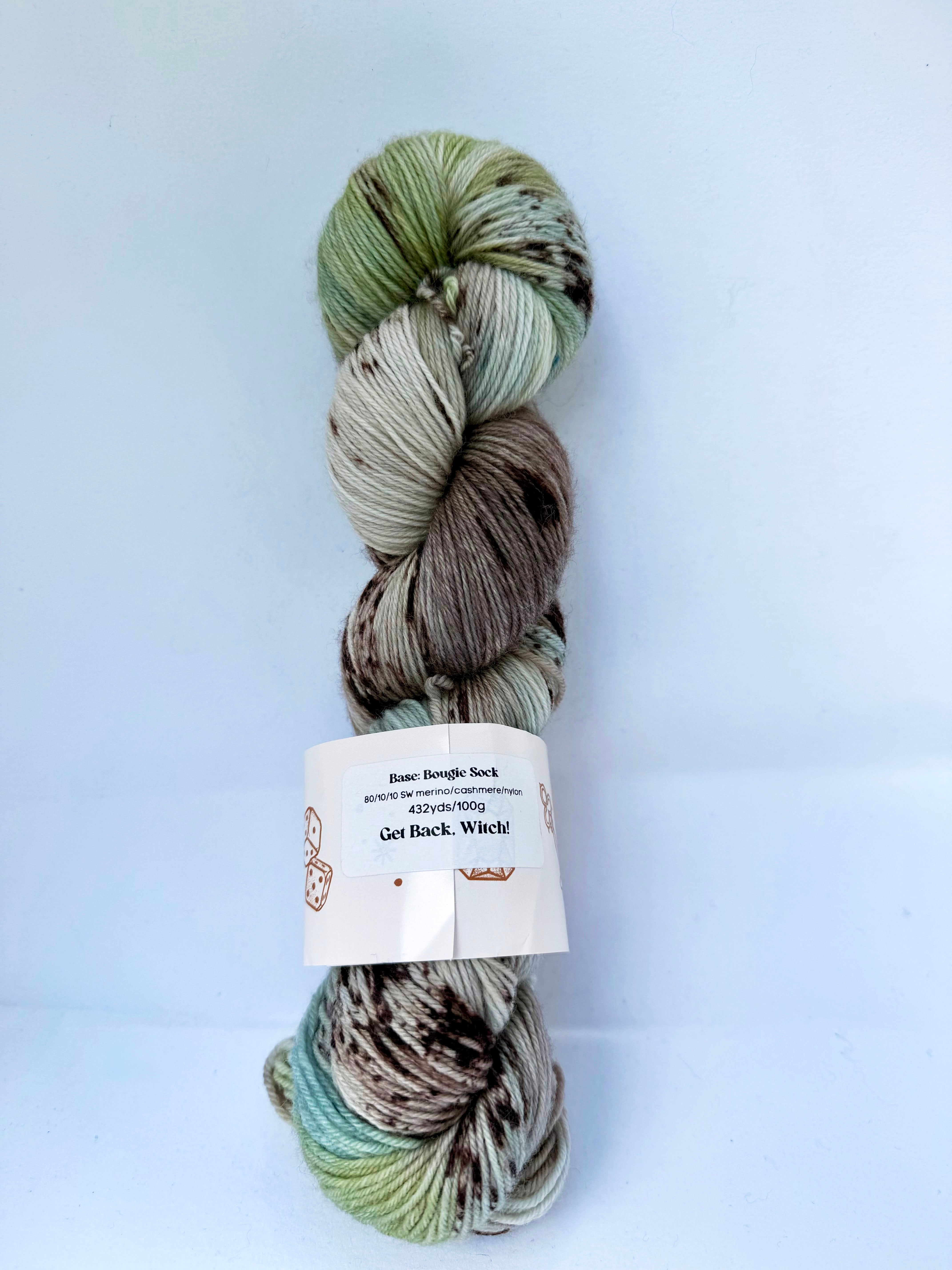 DESTASH ITEM | Red Door Fibre Studio | Get Back, Witch! - Bougie Sock