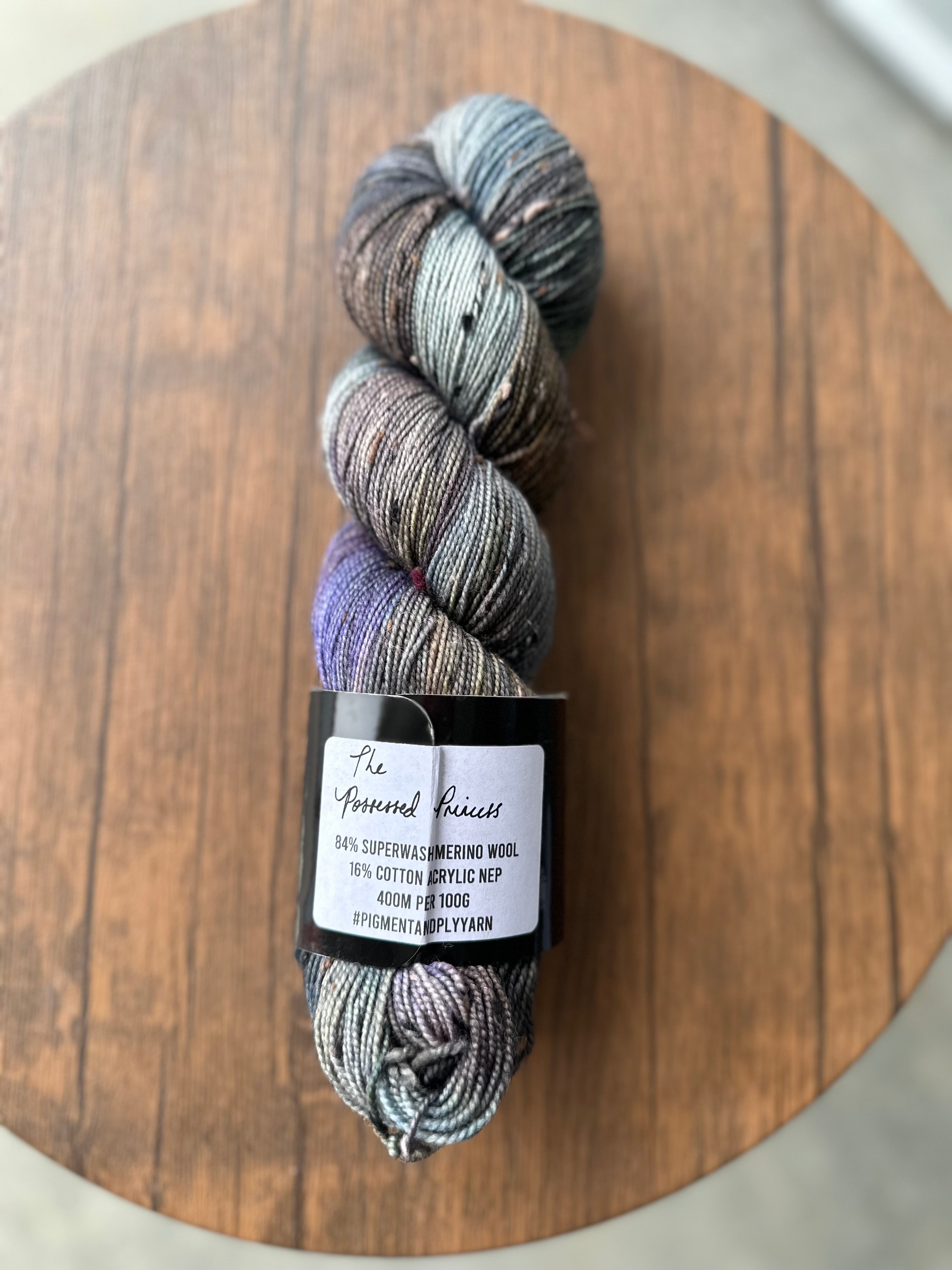 DESTASH ITEM | Pigment & Ply | Fingering Tweed | The Possessed Princess