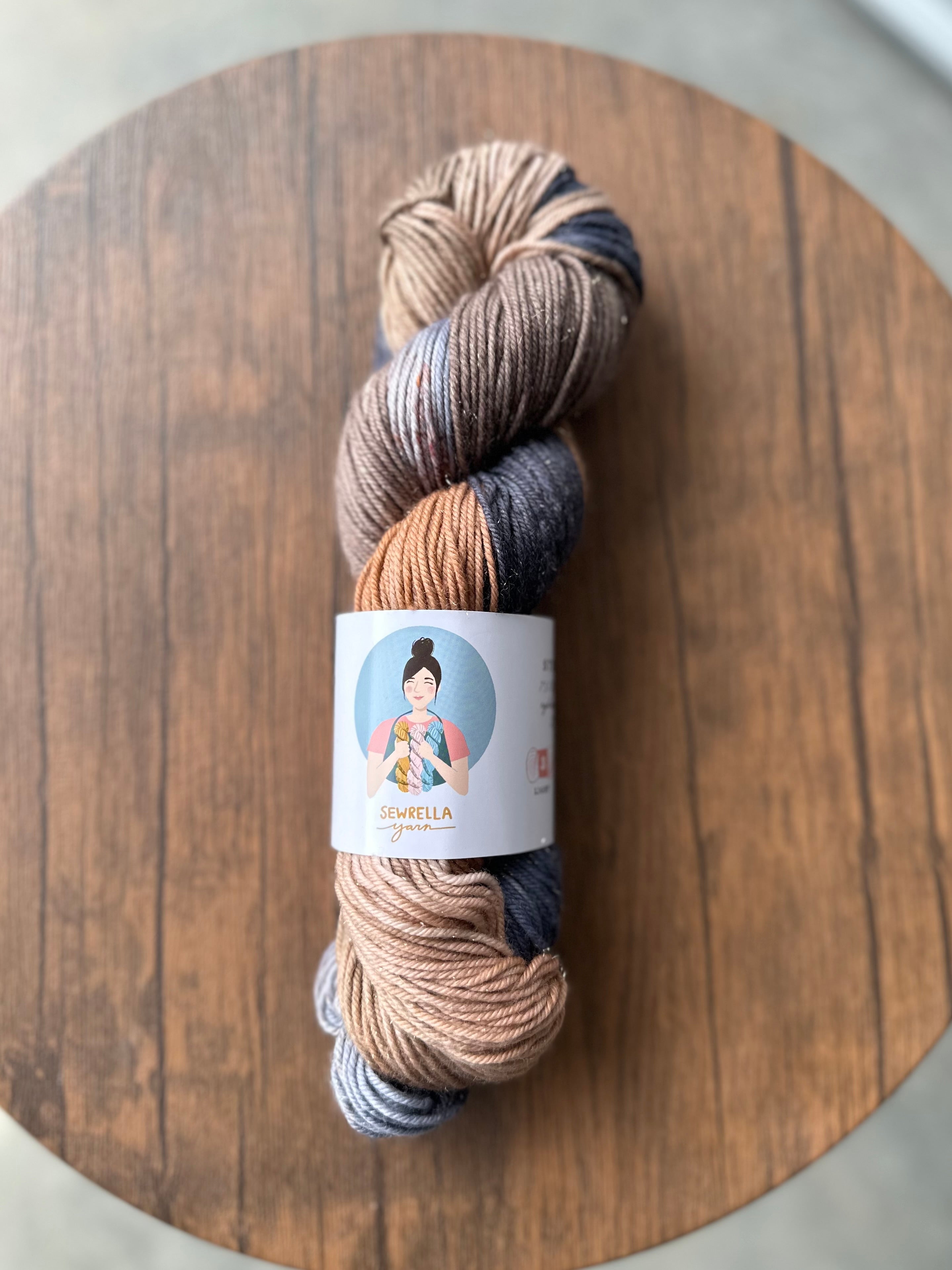 DESTASH ITEM | Sewrella Yarn | Bronze Stellina DK | Brooklyn